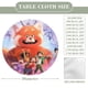thumbnail image 2 of Red-theme Fitted Round Tablecloths Elastic Edged Table Covers Waterproof Table Cloth for Kitchen Holiday Party Tables Decor 120cm, 2 of 6