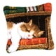 thumbnail image 4 of Funda de almohada diy kits de gancho de cierre para animales principiantes que duermen gato, 4 of 5