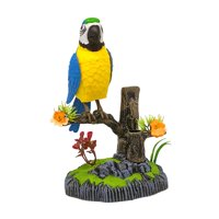 Magideal - Juguete Para Pájaros De Simulación, Juguete Para Loros Parlantes, Parada De Animales Electrónicos Activados Para Niños Activados Para Niños, Regalo De
