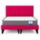 thumbnail image 1 of Cama 2 Plazas Modular Europea Fucsia + Colchón Ortopedico, 1 of 2
