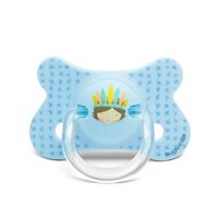 Suavinex - Chupete Fusión Azul Con Tetina Anatómica De Silicona -2/4 Meses