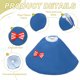 thumbnail image 3 of Collares para Aves Uxcell, Collar Cónico Protector de Recuperación, Conos Ajustables Suaves Anti-Mordeduras para el Cuello de Plumas (Azul, L, 3 Piezas), 3 of 7