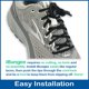 thumbnail image 5 of Cordón IBUNGEE LACES 86 cm Negro Elástico Sin Atar, 5 of 6