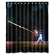 thumbnail image 1 of Cortina de ducha de béisbol con ganchos (60 x 72 pulgadas), 1 of 3