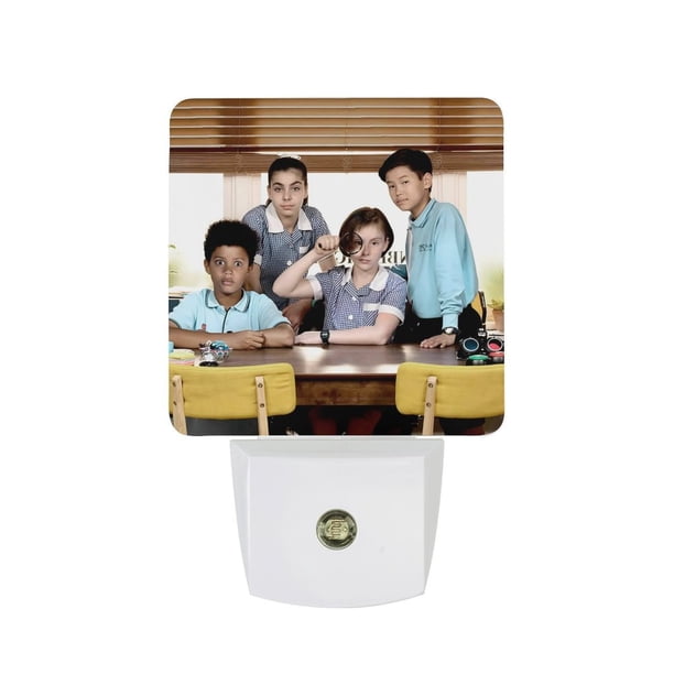 Los Inbestigadores Luz nocturna LED con sensor de anochecer a amanecer para dormitorio, baño, pasillo, escaleras - Lámpara LED nocturna de enchufe, 0.5W - 1 pieza