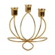 thumbnail image 3 of Candelabro De Metal Con Adorno Para Ba?o, Hotel, Acción De Gracias, Para 3 Velas, Color Dorado, 3 of 5