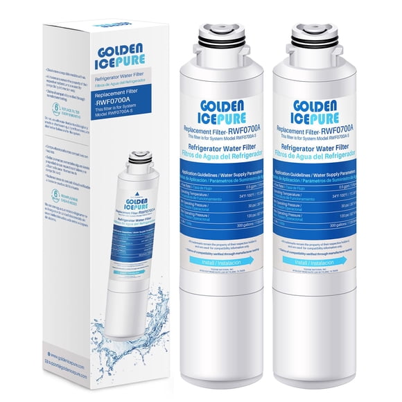 Filtro de agua para refrigerador GOLDEN ICEPURE RWF0700A para Samsung