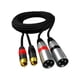 thumbnail image 3 of Doble Rca A Doble Xlr Divisor De Cable Para Amplificador De Monitor De Estudio 1 5 M, 3 of 5