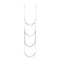 Magideal - Escalera Colgante Escalones Extraíble Para Bote Inflable Kayak Durable Wakeboard Yacht Equipment Antideslizante, Suave Para Proteger Su , Azul Color Azul