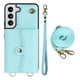 thumbnail image 1 of Crossbody PU Leather Phone Case For Samsung Galaxy S23 S22 Plus Note 20 Ultra Wallet Card Slots Magnetic Lanyard Cover, 1 of 3