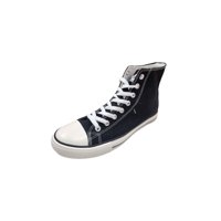 Vinnys Outlet - Zapatilla Lona Con Caña Negro