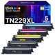 thumbnail image 1 of Cartuchos de tóner E-Z Ink TN229XL compatibles con Brother, paquete de 5, 1 of 7