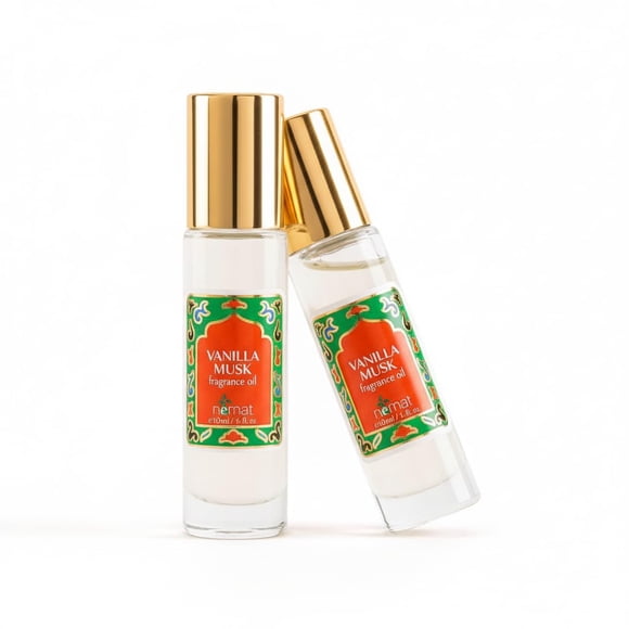 Rollo de vainilla y almizcle de Perfume Nemat International, 2 x 10 ml