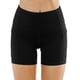 thumbnail image 2 of Pantalones Cortos De Yoga Tummy Control Para Mujer Color Negro, 2 of 7