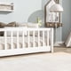 thumbnail image 3 of Twin size Floor Platform Bed with Built-in Book Rack,White(Old Sku W504P143307), 3 of 3