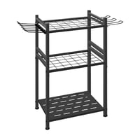 Magideal - Organizador De Herramientas De Jardín, Ahorra Espacio, Soporte Para Herramientas Con Ganchos, Organización De Almacenamiento Para Garaje, Para Escobas