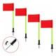 thumbnail image 1 of Pack 4 Banderines Córner Rojos Fútbol 1,5 m Bastón con Estaca, 1 of 3