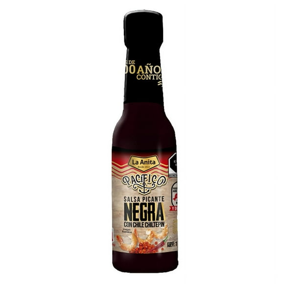 Aji Salsa Picante Negra Con Chile Chiltepin 150ml