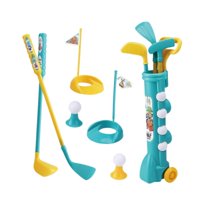 Magideal - Juego De Palos De Golf Para Niños, Juguete Para Niños Pequeños, Juego De Golf Educativo, Tees Y Banderas Portátiles, Palos De Golf, Carrito De Golf Pa