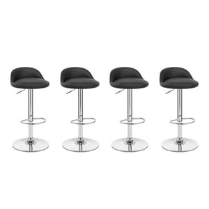Global Latin - Pack 4 Piso Bar Taburete Giratorio De Altura Regulable