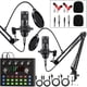 thumbnail image 1 of Kit Podcast Brvomussy V8S2 2 Micrófonos Interfaz de Audio, 1 of 3