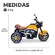 thumbnail image 3 of Moto Eléctrica Para Niños Motocicleta Clásica Luz Y Sonidos Amarilla, 3 of 6