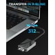 thumbnail image 3 of Lector de tarjetas SABRENT USB tipo C de doble ranura UHS-II SDXC/microSDXC, 3 of 7