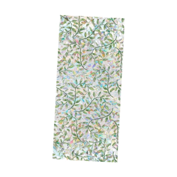 Pegatina de vidrio con hojas para ventana, película de privacidad, decoración navideña de verano para cafetería, comedor, cocina y vacaciones de año N