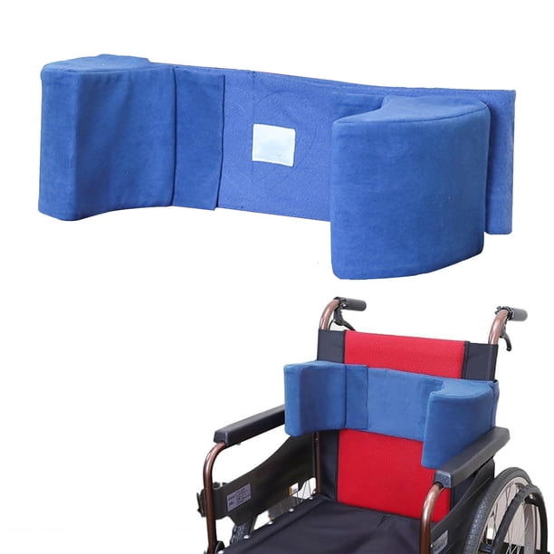 Cojín de soporte lateral para silla de ruedas Migeek para personas mayores, color azul