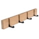 thumbnail image 3 of Colgador De Toalla De Ropa Plegable De Madera Montado En La Pared, 4 Ganchos, Naturaleza, 4 Ganchos, 3 of 5
