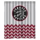 thumbnail image 1 of Cortina de ducha con diseño de los Toronto Raptors, juego de cortinas de baño con ganchos, tamaño 60 x 72 pulgadas, 1 of 3