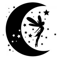 Rienda Libre Graphics - Decomural Fairy Dreams Moon Stars Ws-18849
