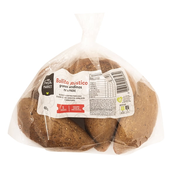 Pan Bollo Multisemillas 25 Un, 400 g