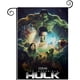 thumbnail image 1 of Hulk-bandera de jardín temática. Regalo perfecto para fans, amigos y familiares, ideal para actividades al aire libre y decoración de fiestas.28CM*45CM, 1 of 5