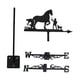 thumbnail image 5 of Veleta De Caballo, Artesanías, Arte De Hierro, Adorno De Caballo Para Cerca De Casa De Campo, Caballo Con Hombre, 5 of 5
