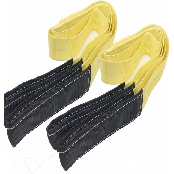 Paquete de 2 correas Asgenox de 2 correas de 2 x 1,8 m con una capacidad de 8.165 kg