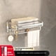 thumbnail image 1 of 1pc Space Aluminum Bathroom Towel Rack, No Drilling Toilet Bathroom Storage Rack, Wall-mounted Bathroom Clothes Storage Rack, Bathroom Accessories, 1 of 5