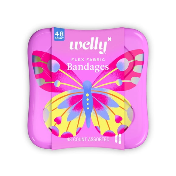 Curitas Welly Bravery Badges adhesivas de tela flexible 48 piezas