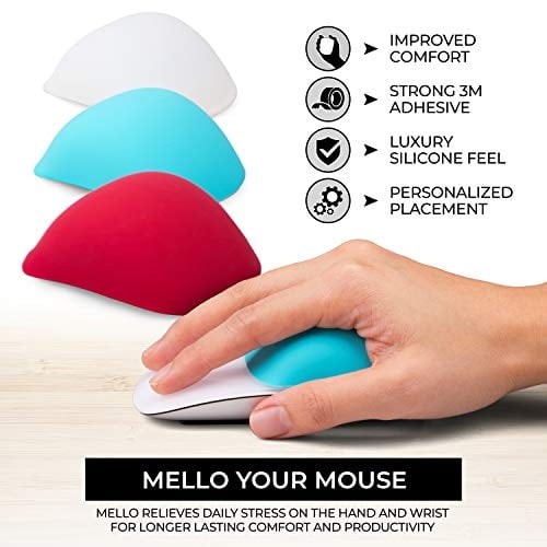 Cojín de silicona ELEMENTING compatible con Apple Magic Mouse 1 y 2 Blueberry Blue