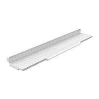 Magideal - Estera De Grifo Para Fregadero De Cocina De Silicona Que Drena La Estera Lavable Bandeja Del Fregadero Antideslizante Bandeja Para La Cocina Del Baño Blanco