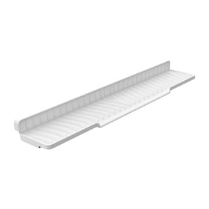 Magideal - Estera De Grifo Para Fregadero De Cocina De Silicona Que Drena La Estera Lavable Bandeja Del Fregadero Antideslizante Bandeja Para La Cocina Del Baño Blanco
