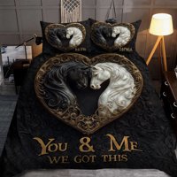 Milsleep - You & Me We Got This - Juego De Edredón Personalizado De Caballo