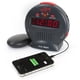 thumbnail image 1 of Reloj Despertador Digital Small Con Batería De Respaldo Negro, 1 of 8
