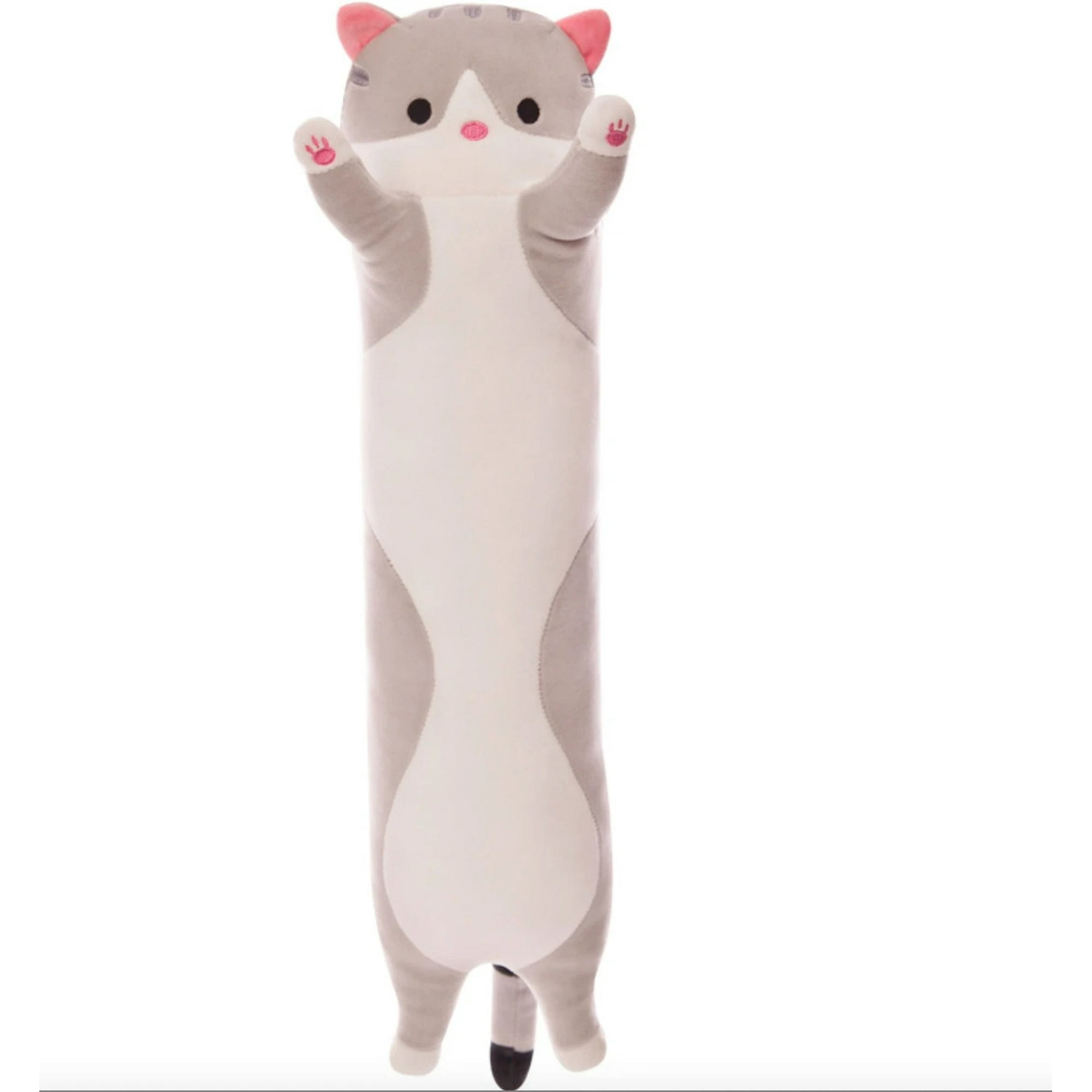 Oem - Peluche Almohada Alargado De Gato Para Niños Y Adultos