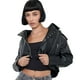 thumbnail image 1 of Chaqueta Mujer Biker Ecocuero Tachas Negro Corona, 1 of 5