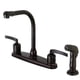 thumbnail image 1 of Grifo de cocina Kingston Brass Centurion de 8 pulgadas con instalación centrada, 1 of 3