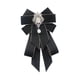 thumbnail image 2 of Broche De Lazo De Cinta, Lazo, Pajarita, Elegante, Para Traje, Camisa, Blusa, Color Negro, 2 of 5