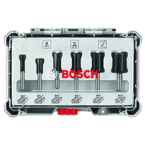 Juego De Brocas Fresadoras Bosch Rbs006Sbs, 6 Piezas, Con Punta De Carburo