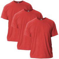 Camiseta Gildan Ultra Cotton G2000 Para Adultos, Color Rojo Xl (Paquete De 3)