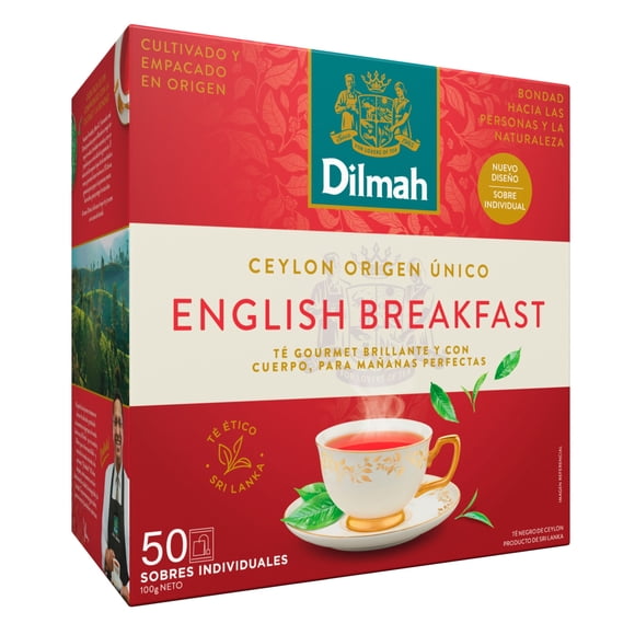 Dilmah english breakfast x 50 sobres, 100 g